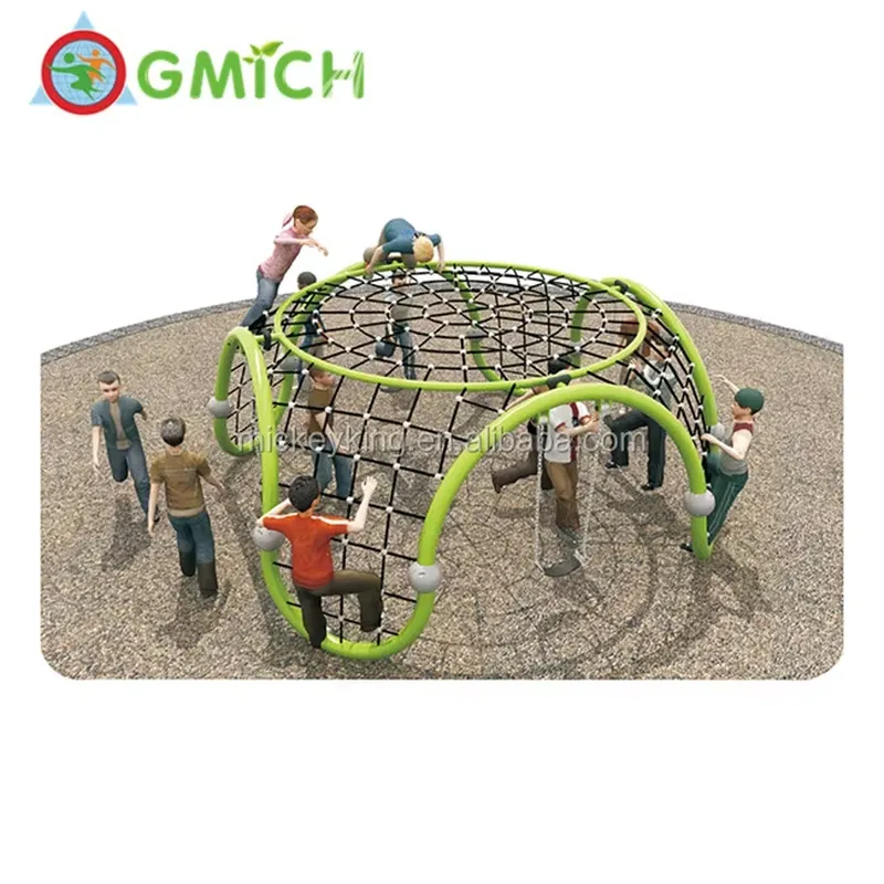 Klimnet en -koepelset van plas - Kids Outdoor Climbing Dome recensie en prijs
