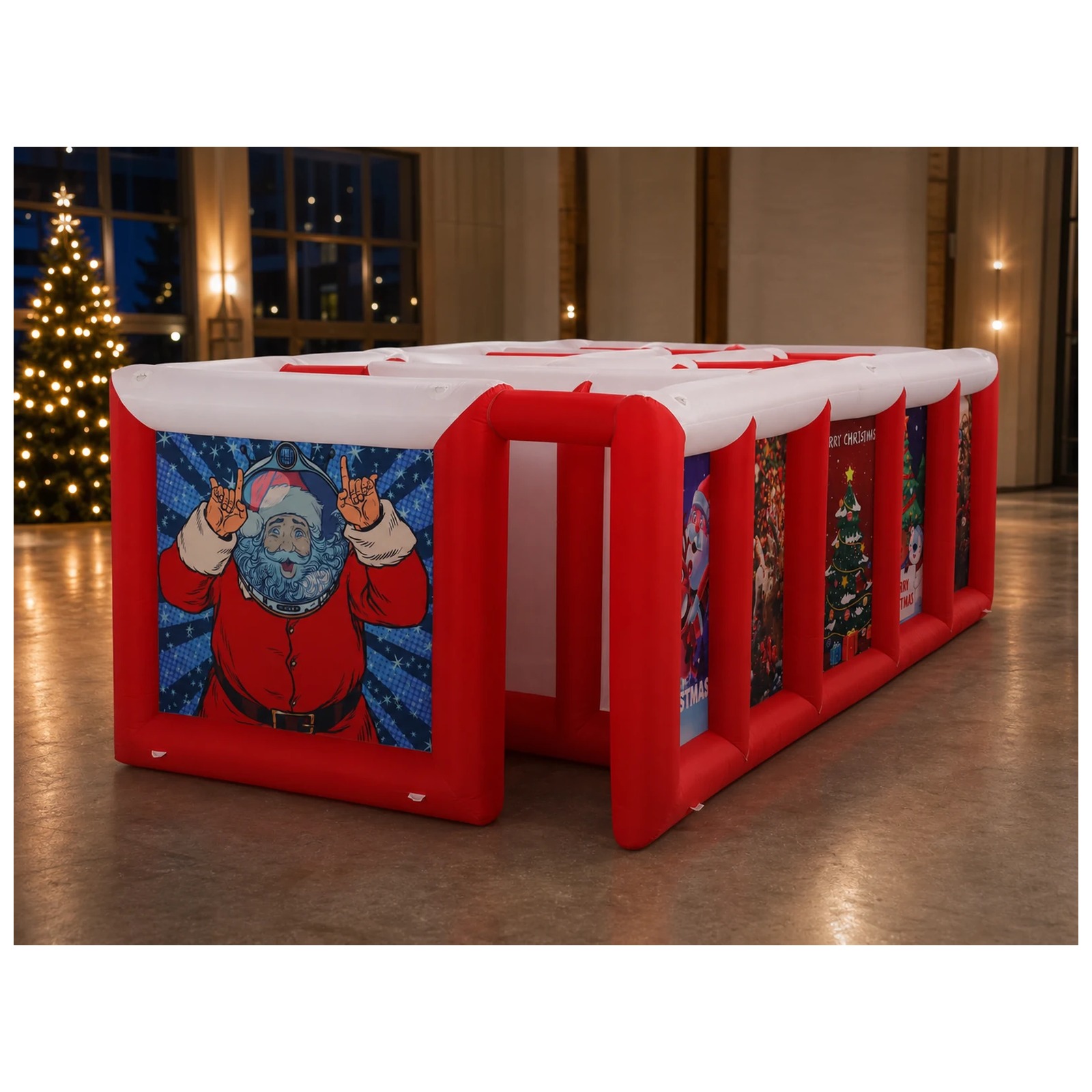 Grote rood-witte opblaasbare d - Kids Outdoor Games recensie en prijs