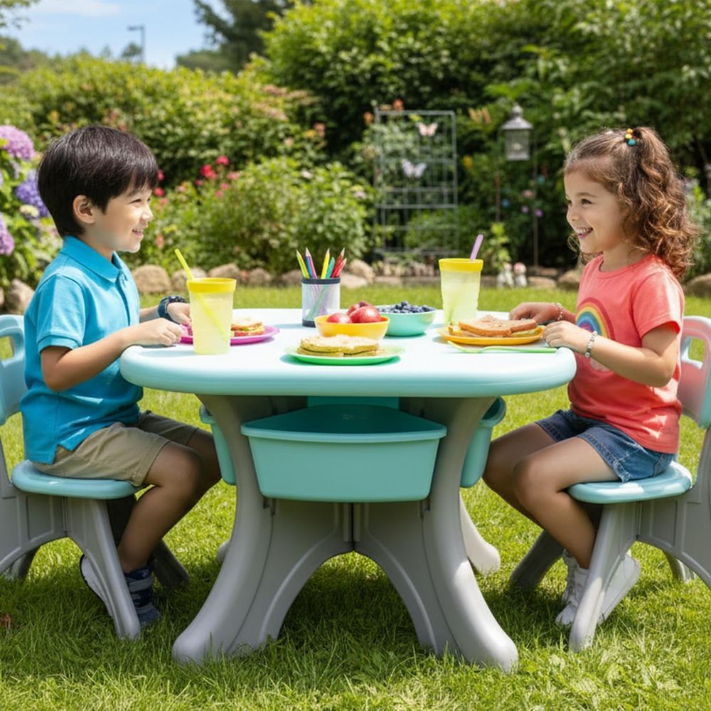 Kindertafel en -stoelen, 3-del - Kids Outdoor Chair And Table recensie en prijs