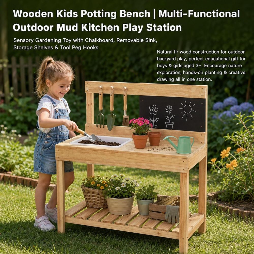 Houten kinderwerkbank voor mod - Kids Outdoor Chalkboard recensie en prijs